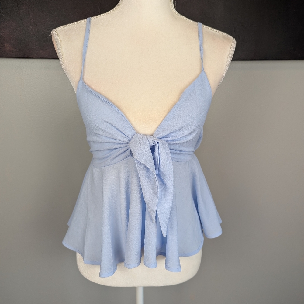 Light blue sweetheart cami